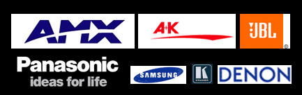 Panasonic, Denon, AMX, JBL, A+K, Samsung